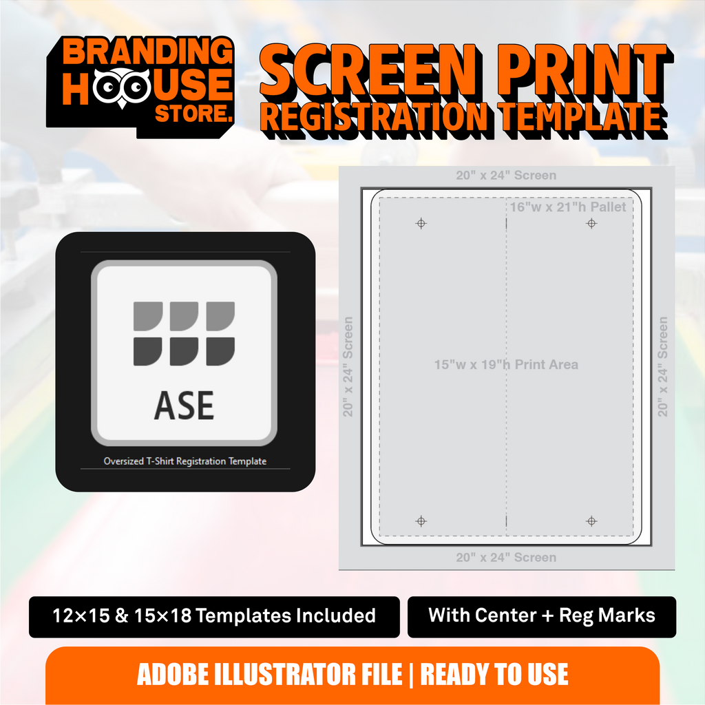 Screen Print Registration Template
